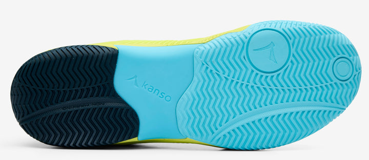 Kanso EQ Fly 2 SC Soft Court Tennis Clay/Padel Shoe Lime/Navy - Sports Virtuoso