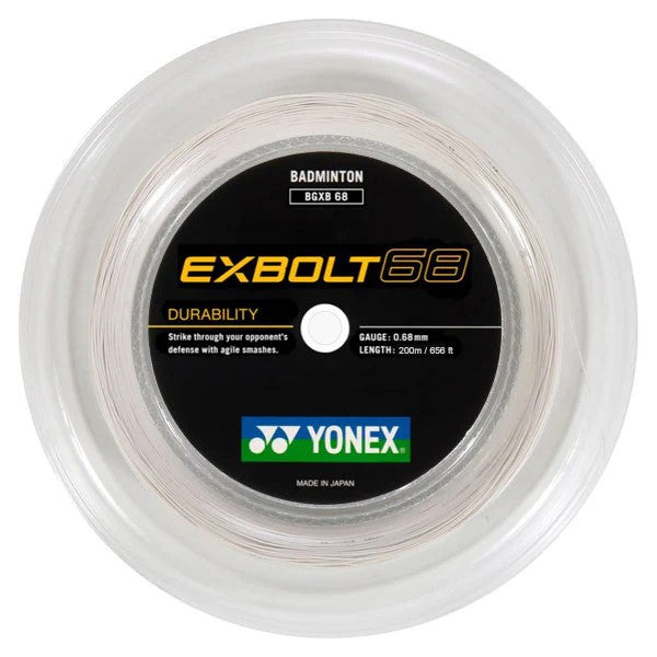 Yonex Exbolt 68 Badminton String 200m Reel  