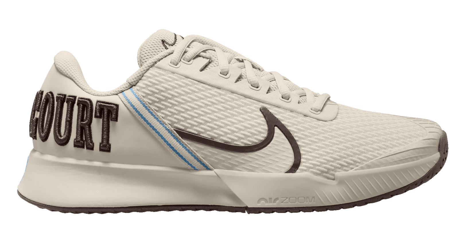 Nike Air Zoom Vapor Pro 2 HC Premium White-Brown Heritage Tennis Shoes - Sports Virtuoso