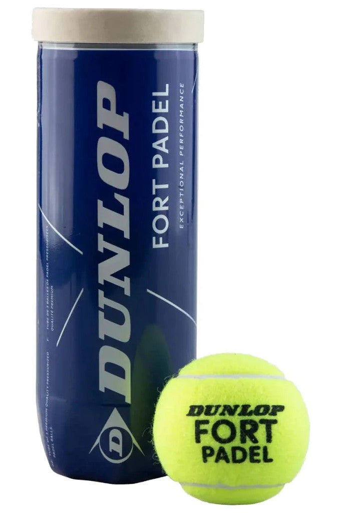 Dunlop Fort Padel balls (3 Ball Tube) - Sports Virtuoso