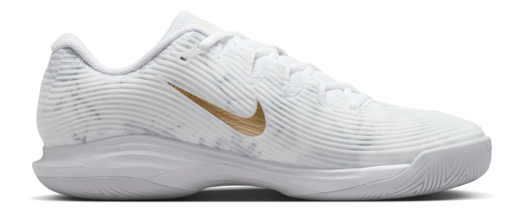 Nike Vapor 12 Magnolia HC blanches et dorées Chaussures de tennis