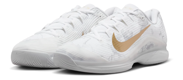 Nike Vapor 12 Magnolia HC blanches et dorées Chaussures de tennis
