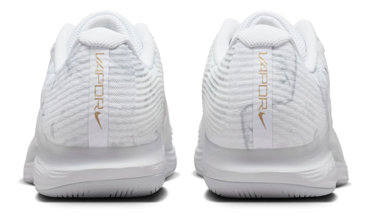 Nike Vapor 12 Magnolia HC blanches et dorées Chaussures de tennis
