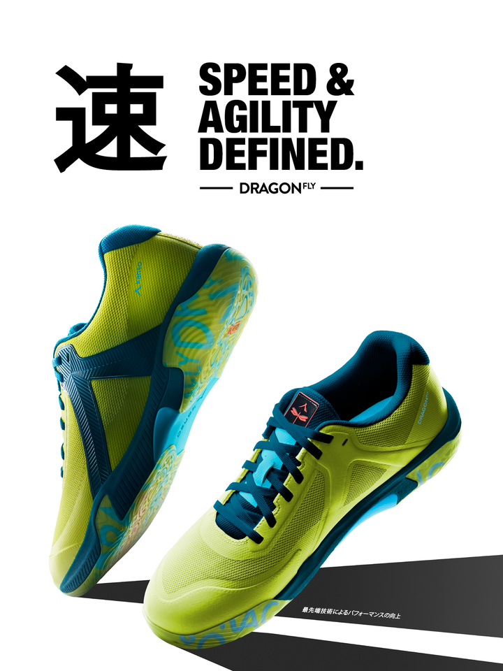 Kanso Dragonfly 2 Men's Court Shoe Yellow-Blue