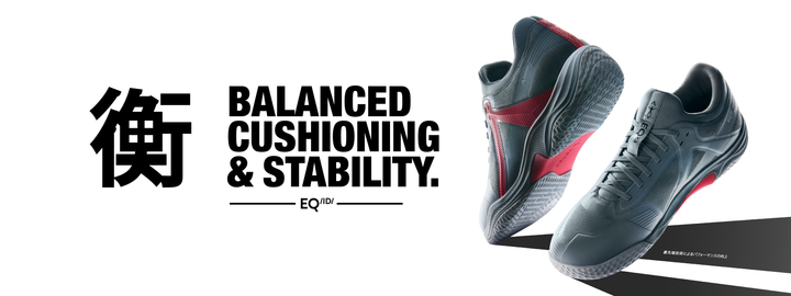 Kanso EQ ID Equilibrium Court Shoe Grey-Red