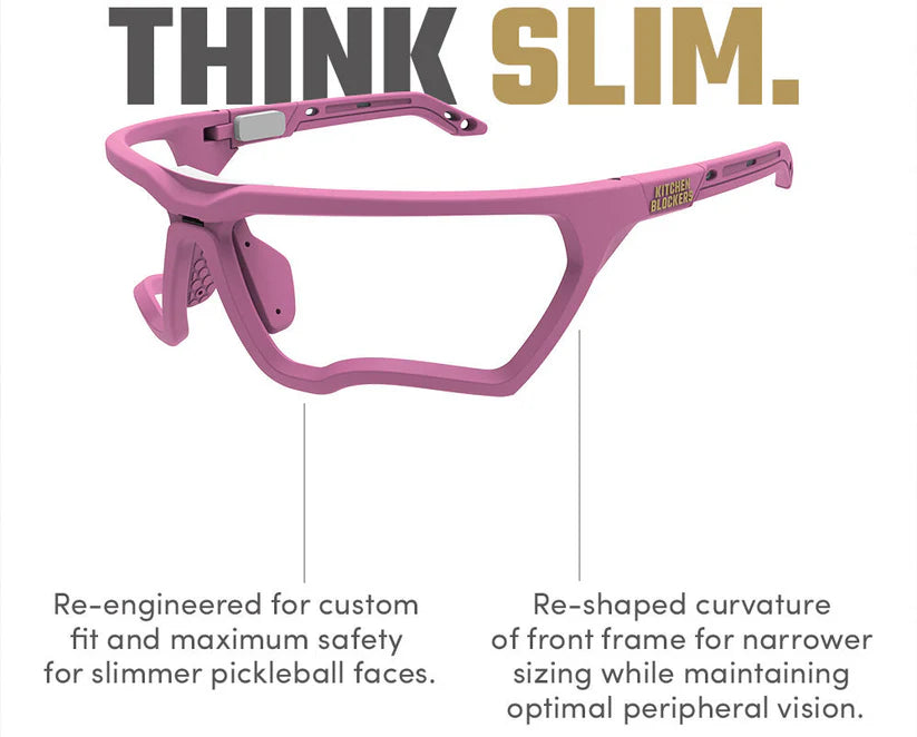 Kitchen Blockers Pickleball Eyeguards Protective Eyewear Lens less Glasses