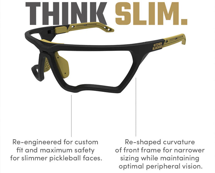 Kitchen Blockers Pickleball Eyeguards Protective Eyewear Lens less Glasses