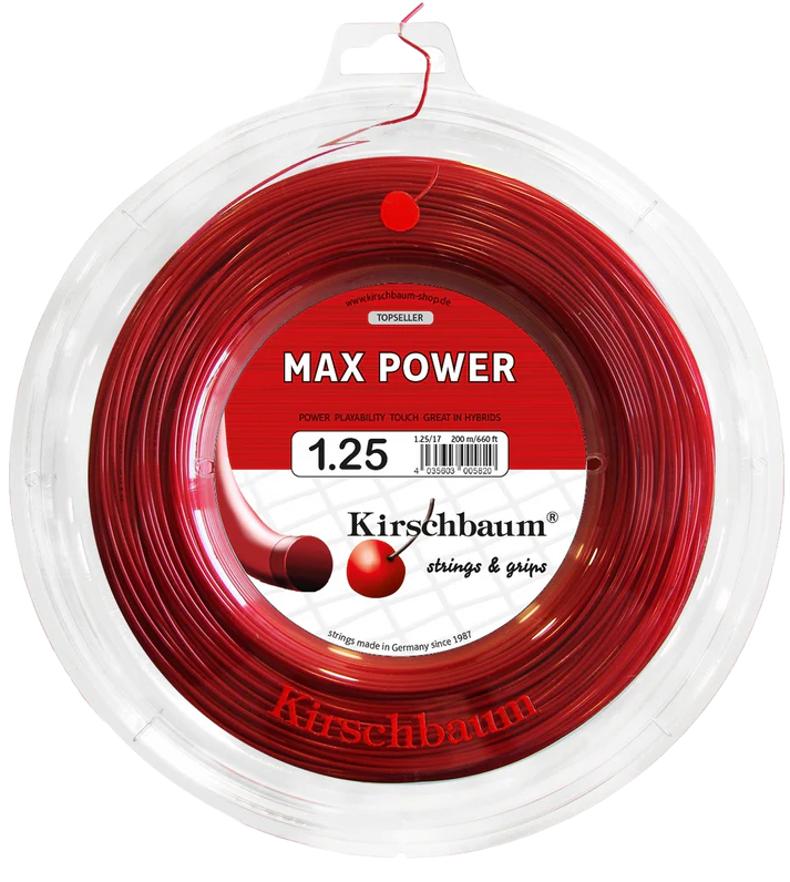 Kirschbaum Max Power 125 17g Tennis 200M String Reel - Sports Virtuoso