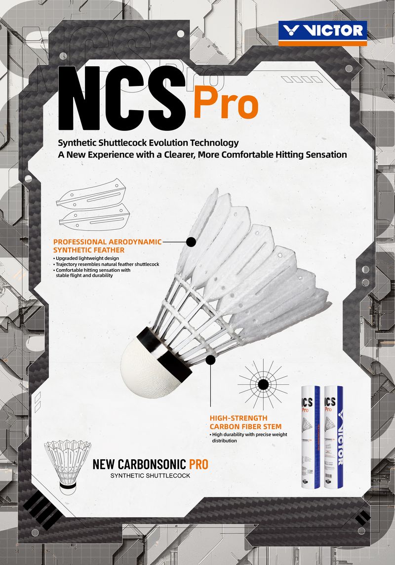 Victor New Carbon Sonic Pro One Shuttle (1 Dozen - 12 Shuttles)
