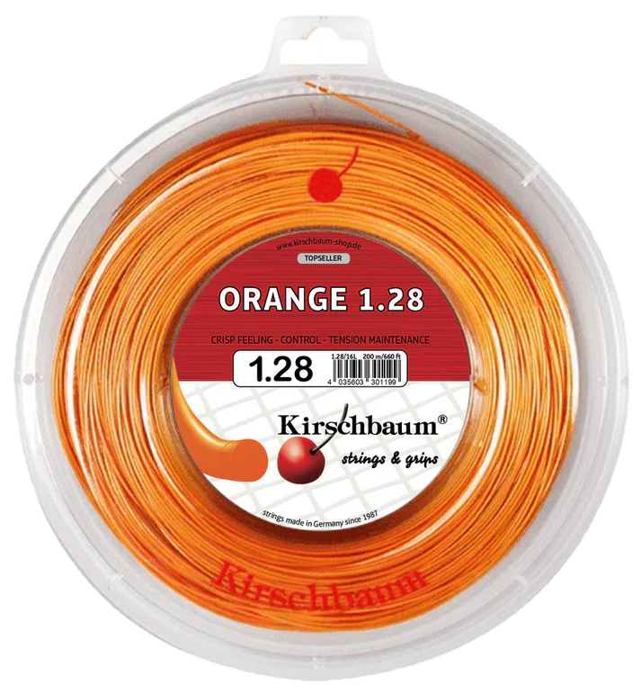 Kirschbaum Orange 128 16g Tennis 200M String Reel - Sports Virtuoso