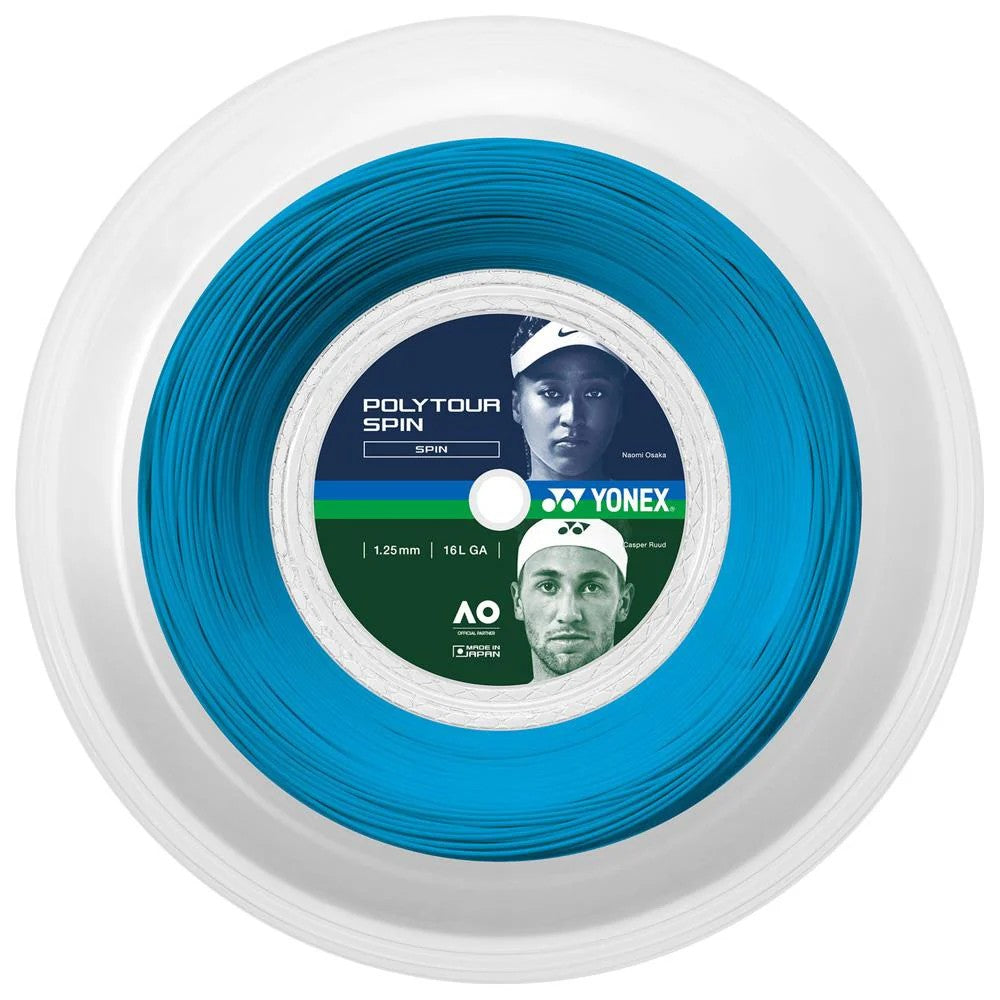 Yonex Poly Tour Pro 125 16Lg Yellow Tennis 200M/656Ft String Reel