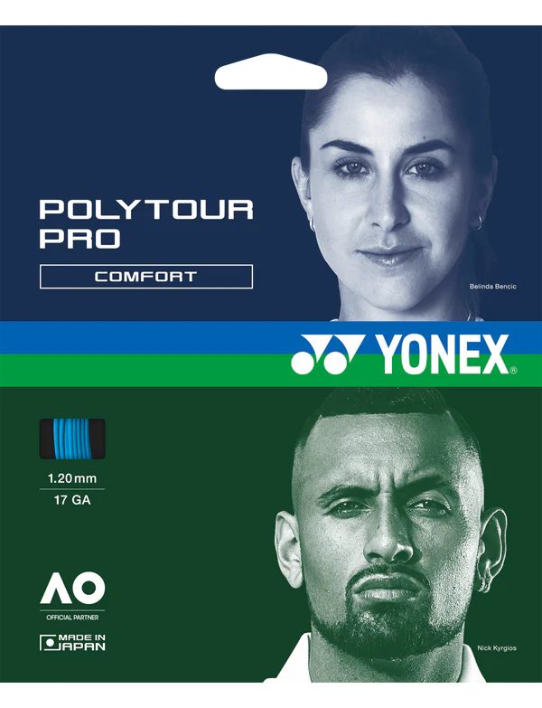 Yonex Poly Tour Pro 125 16Lg Tennis 12M String Set - Sports Virtuoso