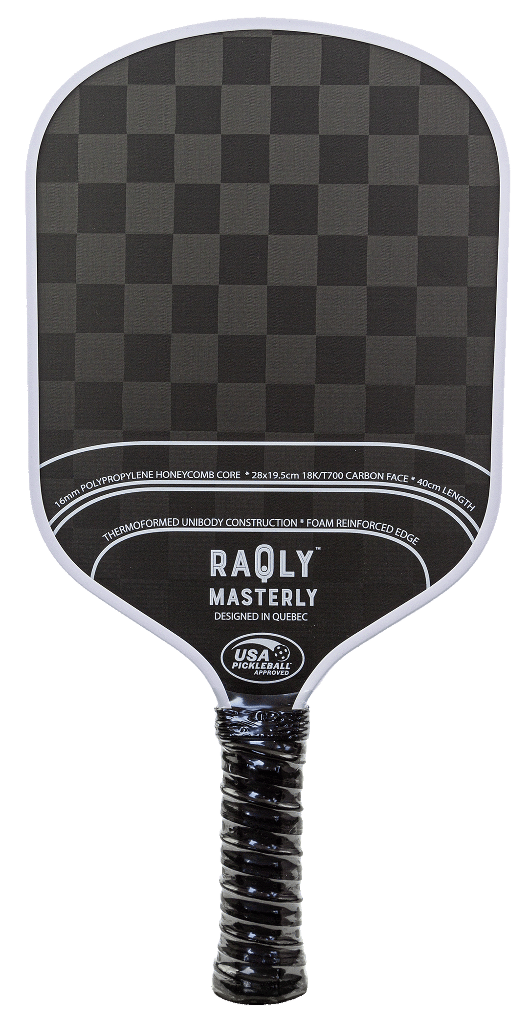 RAQLY Masterly 18K T700 Carbon Pickleball Paddle  