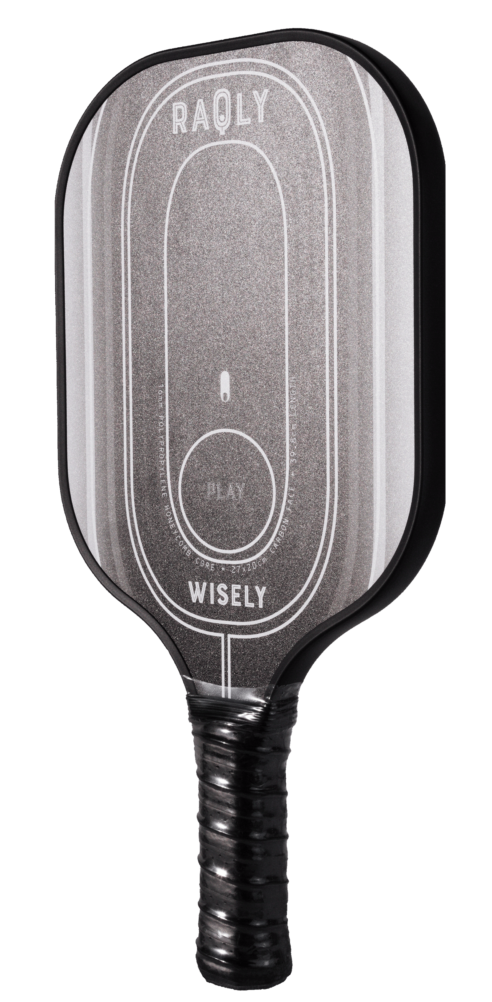 RAQLY Play Wisely 16mm Carbon Pickleball Paddle - Sports Virtuoso
