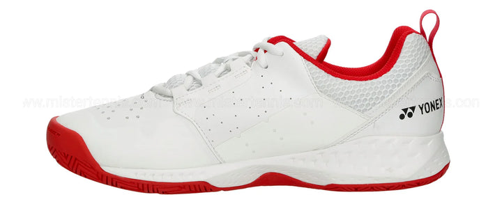 Yonex Lumio 4 Tennis Shoes White/Red - Sports Virtuoso