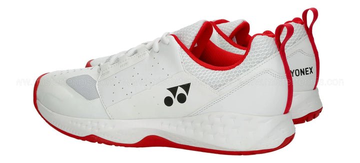 Yonex Lumio 4 Tennis Shoes White/Red - Sports Virtuoso