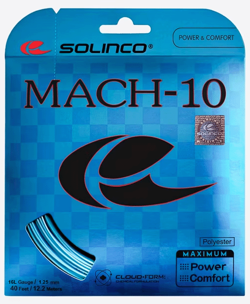 Solinco MACH-10 16Lg 125 Tennis 12M String Set - Sports Virtuoso