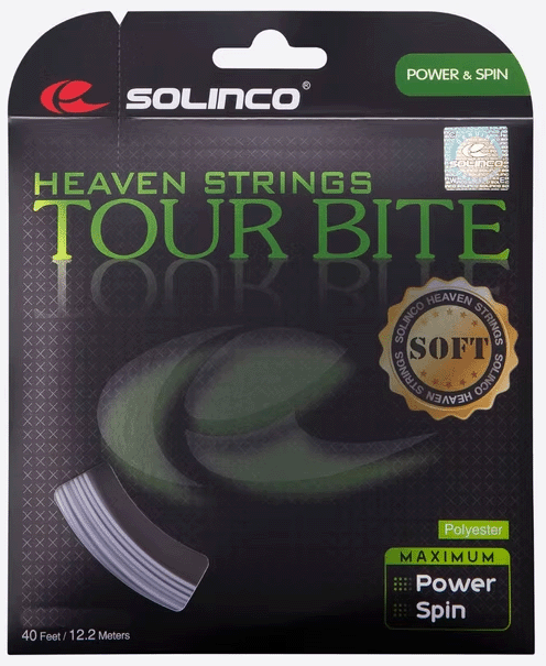 Solinco Tour Bite Soft 17g 120 Tennis 12M String Set - Sports Virtuoso