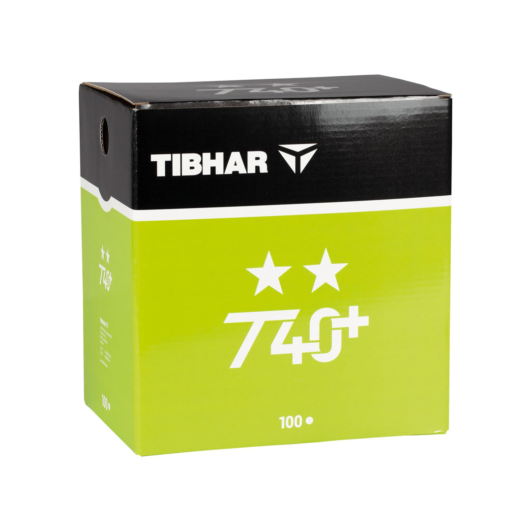 Tibhar 2-Star T40+ White Table Tennis Balls (100)