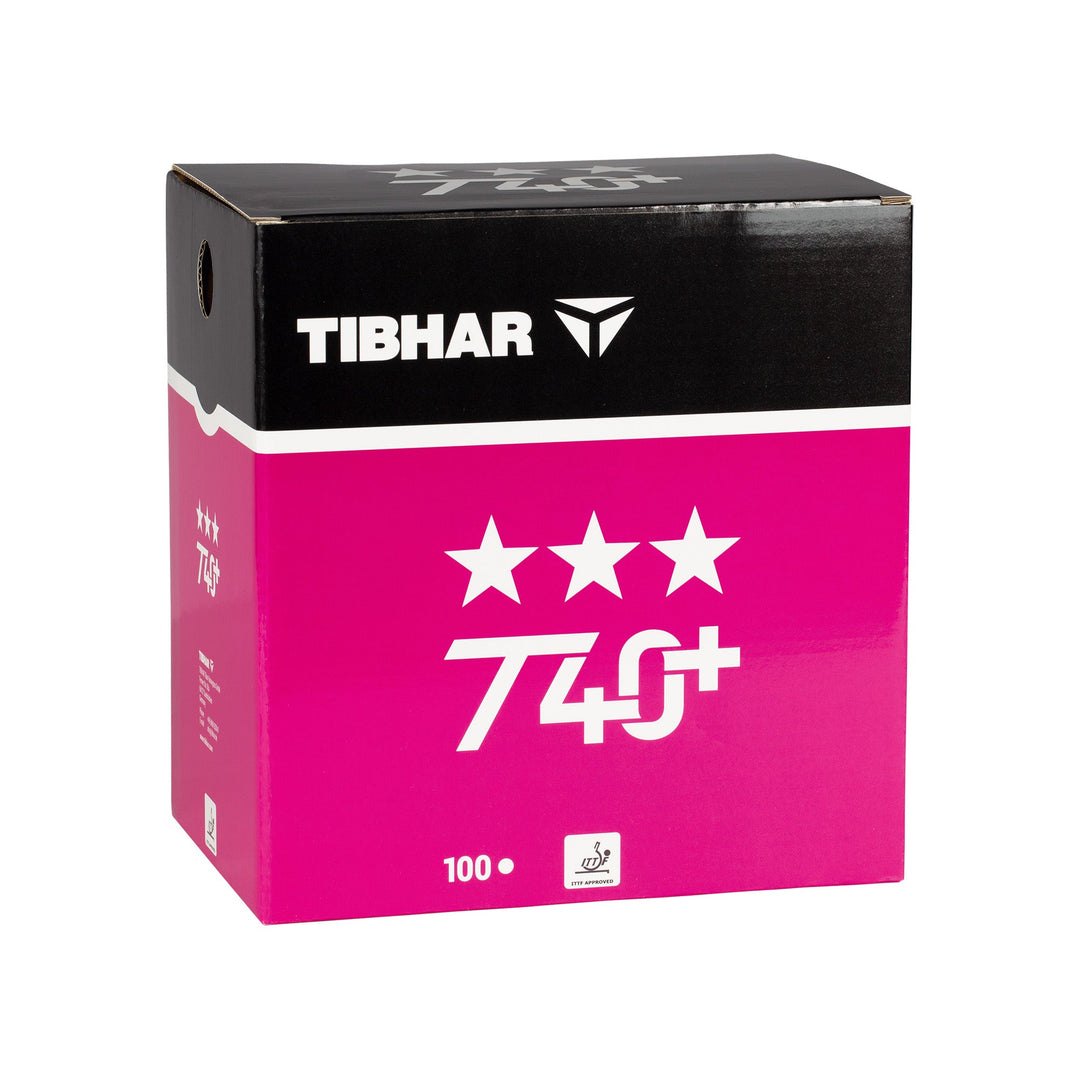 Tibhar 3-Star T40+ White Table Tennis Balls (100)