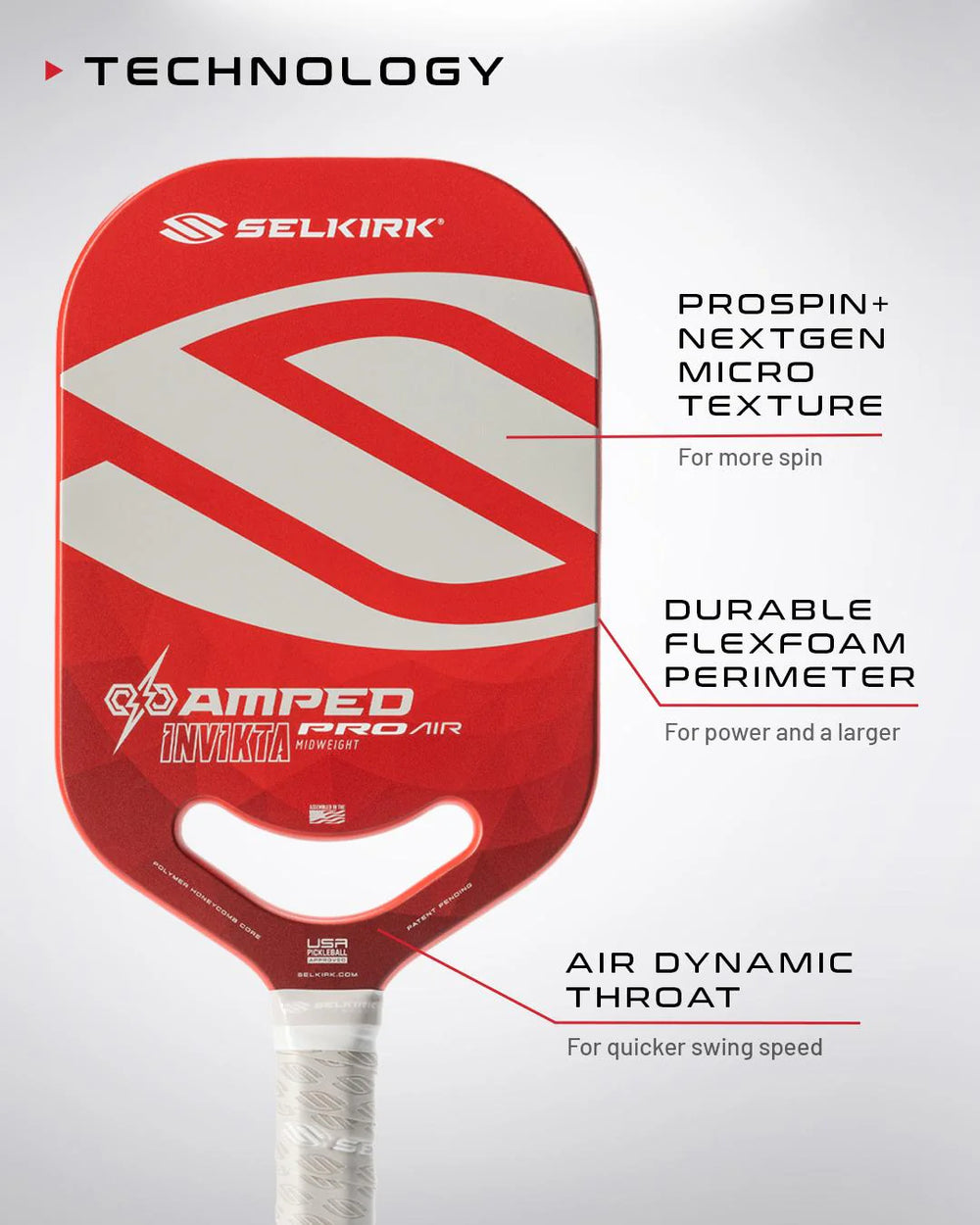 Selkirk Amped Pro Air Invikta Pickleball Paddle (Demo)  