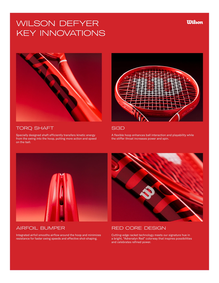 Wilson Defyer 100 V1 Tennis Racket Unstrung