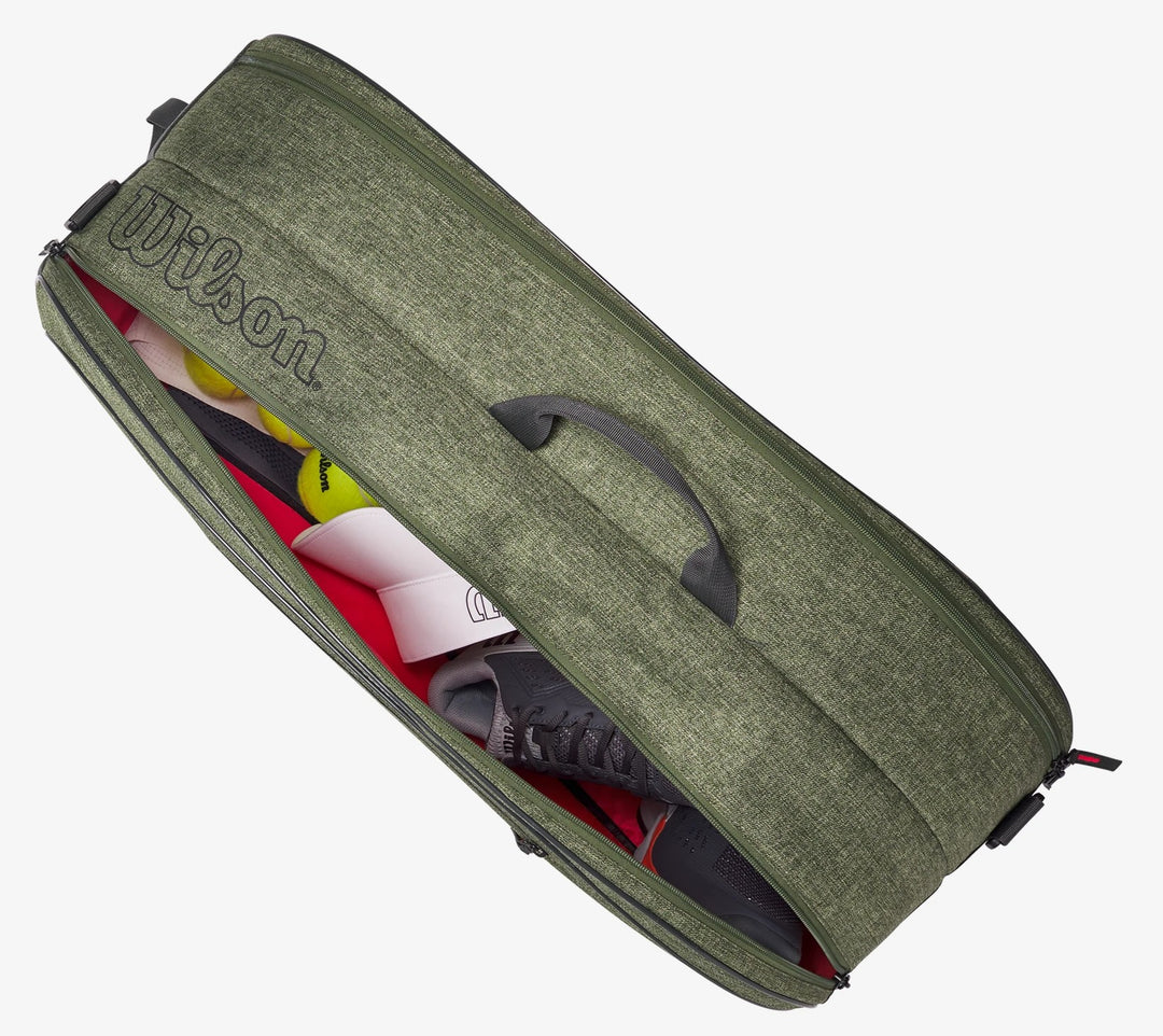 Wilson Team Pack 6-Racquet Bag Heather Green  