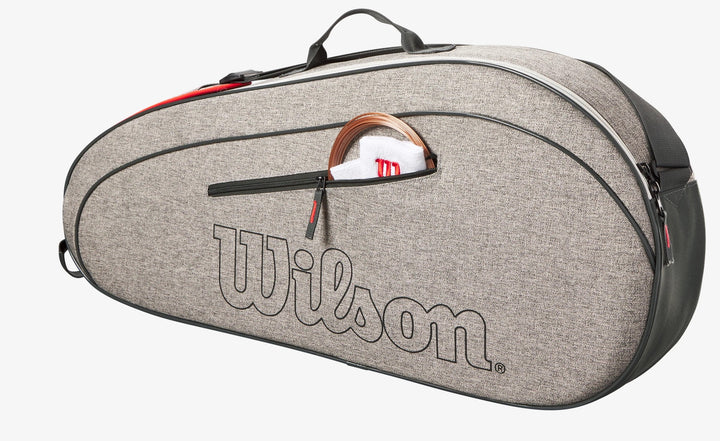 Wilson Team Pack 3-Racquet Bag Heather Grey  