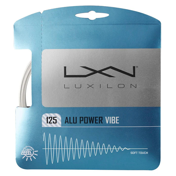 Luxilon ALU Power Vibe 16L 1.25 Tennis String White/Pearl 12m String Set