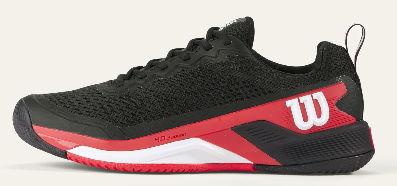 Wilson RUSH PRO 4.5 Black/Infrared/White Tennis Shoes - Sports Virtuoso