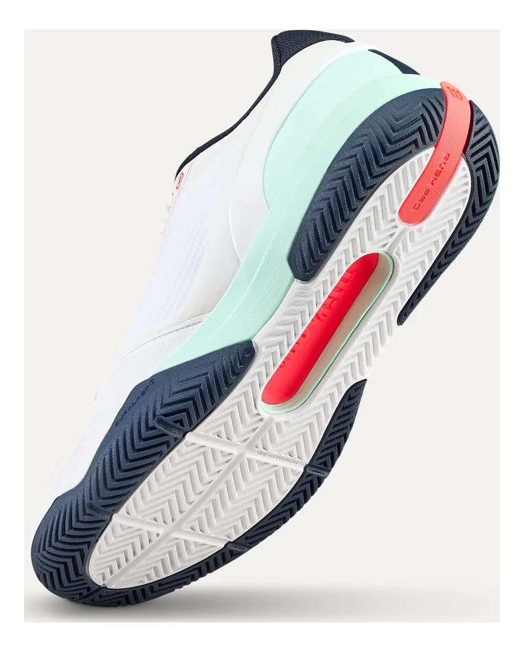 Wilson RUSH PRO 5 White/Bay/Fiery Coral Tennis Shoes