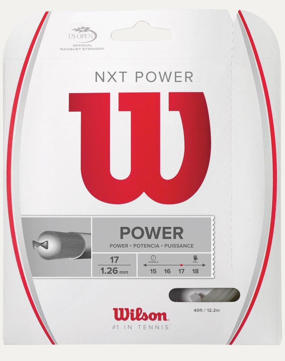 Wilson NXT Power 17g Tennis 12M String Set - Sports Virtuoso