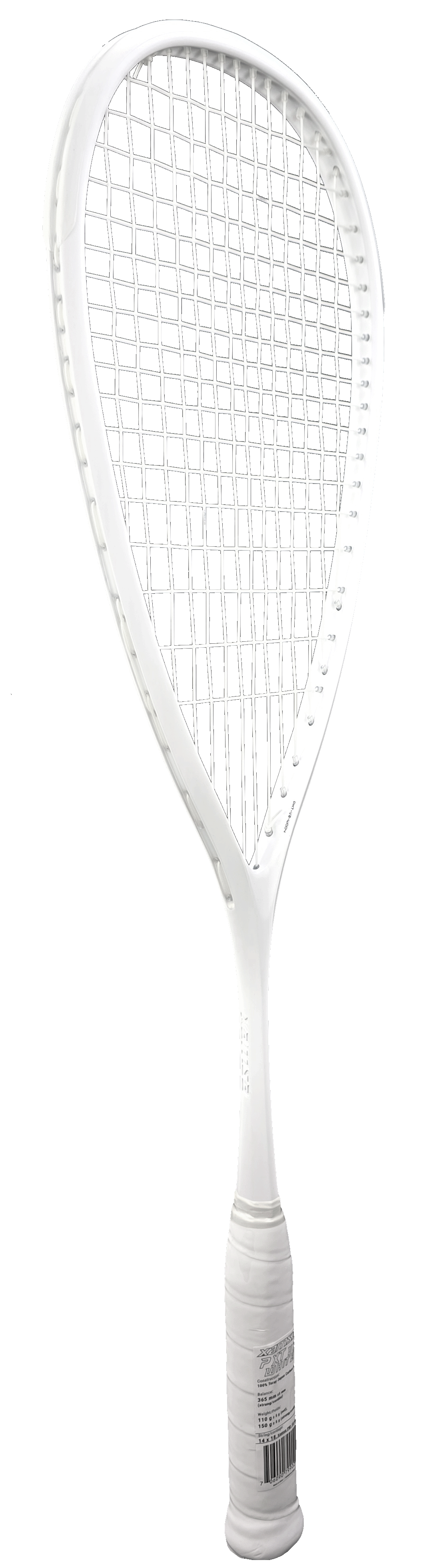 Xamsa PXT V2 Incognito White Squash Racquet - Sports Virtuoso