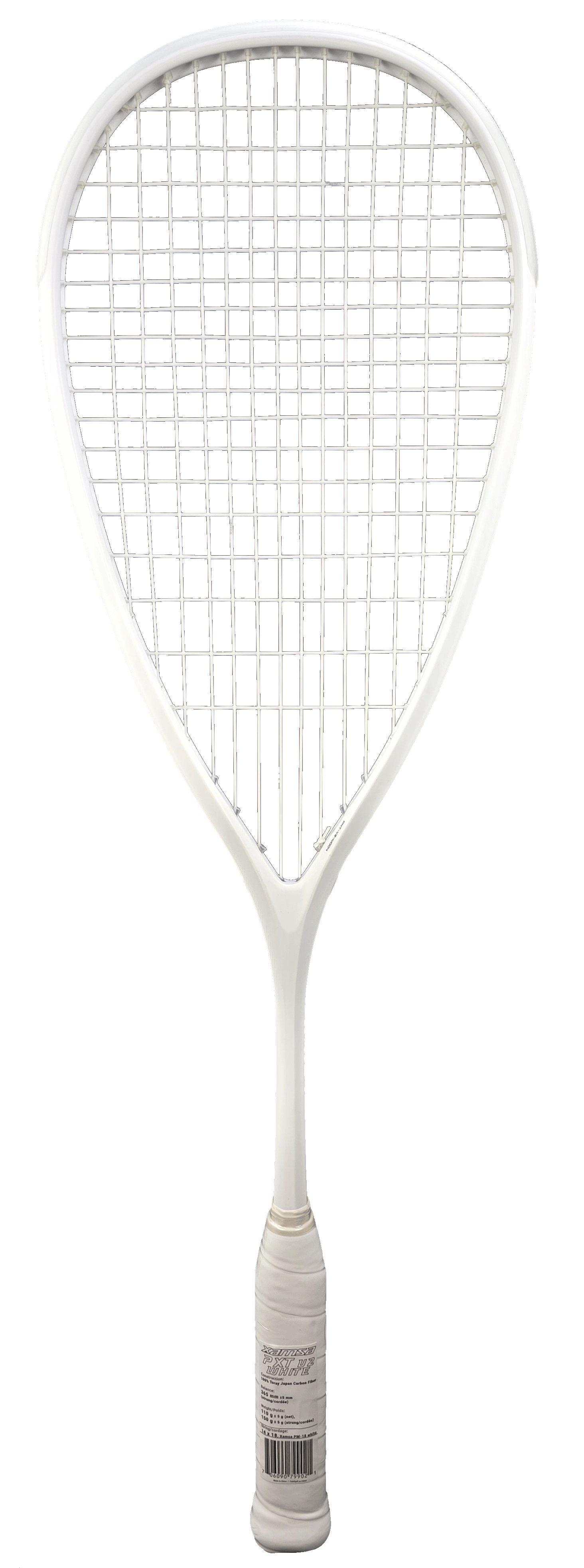 Xamsa PXT V2 Incognito White Squash Racquet - Sports Virtuoso
