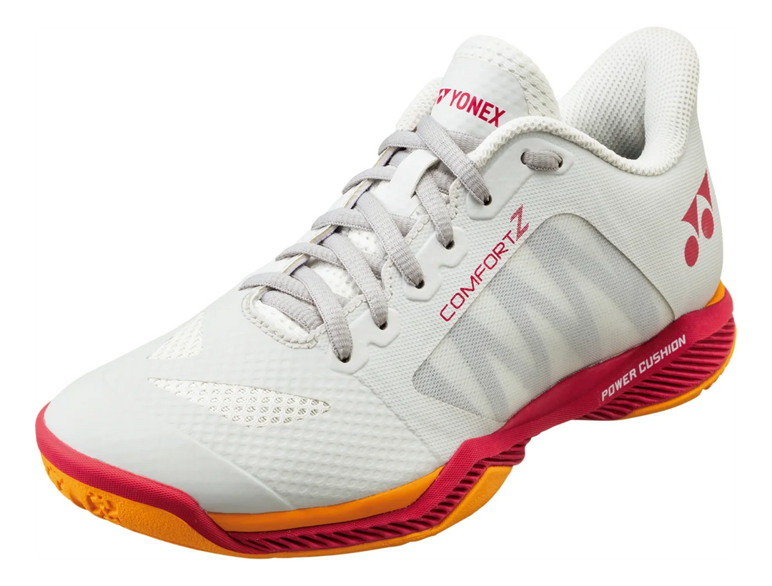 Yonex Power Cushion Comfort Z3 Chaussures de court pour femme, blanc cassé/rouge