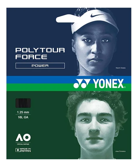 Yonex PolyTour Force 125 16Lg Tennis 12M String Set