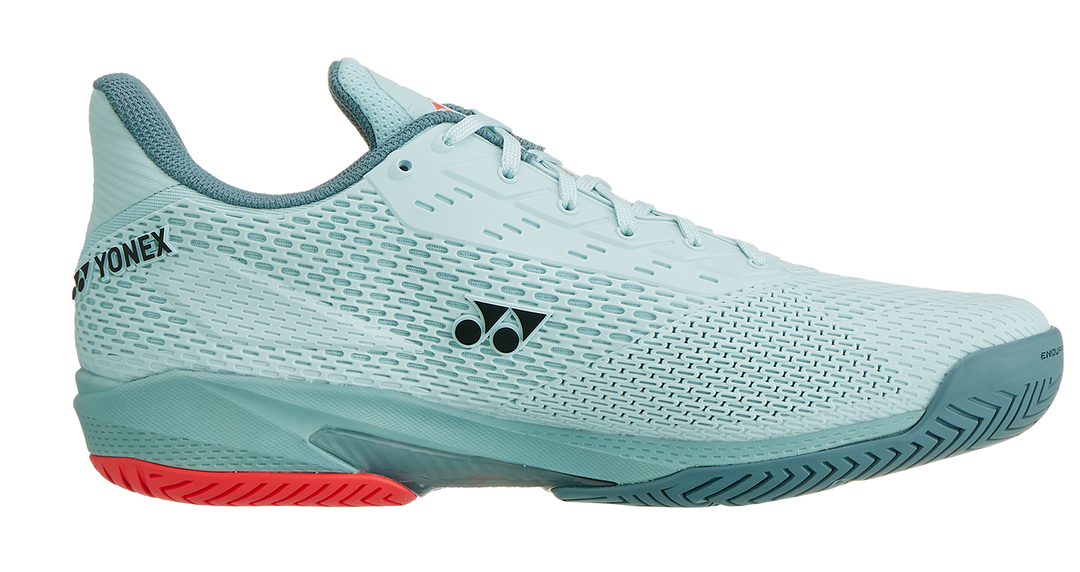 Yonex Ad Accel Chaussures de tennis larges pour tous les terrains pour hommes, bleu brume