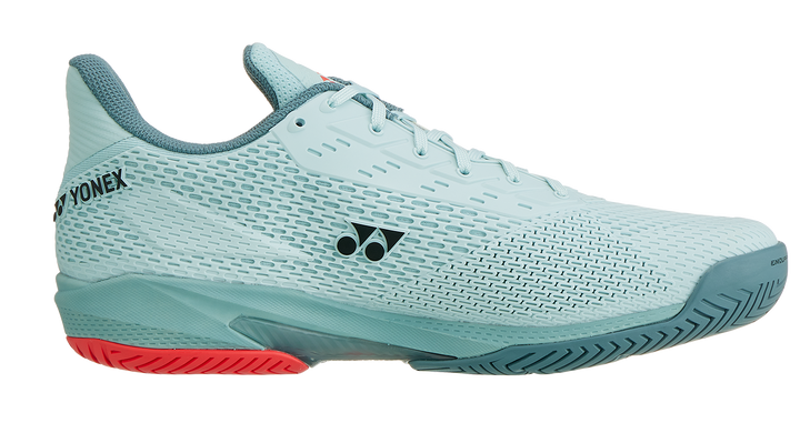 Yonex Ad Accel Chaussures de tennis larges pour tous les terrains pour hommes, bleu brume