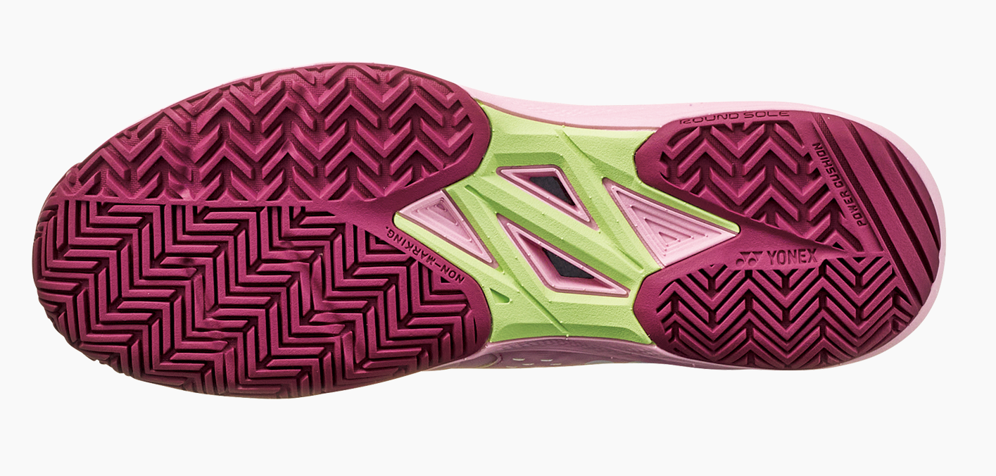 Yonex Power Cushion Sonicage 4 Women's Tennis All Court Shoe Smoke Pink - Sports Virtuoso