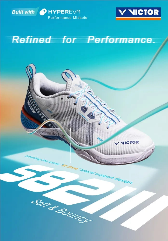 Victor S82III-AF Court Shoe White/Blue