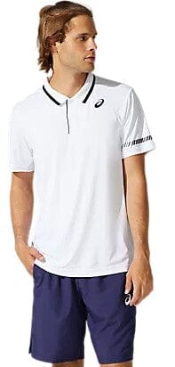 Asics Court Polo-Shirt Brilliant White Men's Clothing Asics 