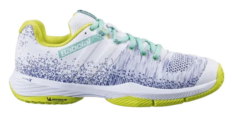 Chaussure de Padel Femme Babolat Sensa Blanc/Spring Bud