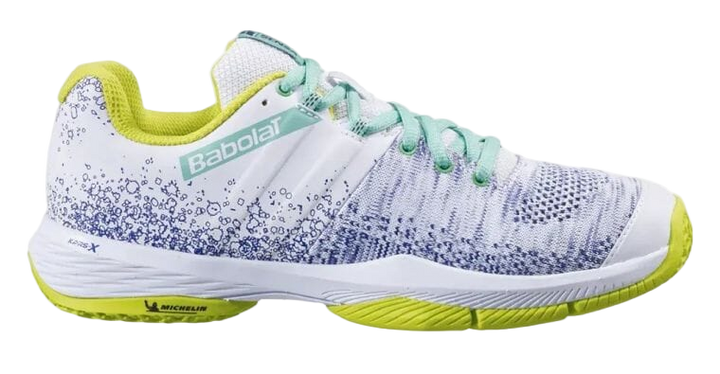 Chaussure de Padel Femme Babolat Sensa Blanc/Spring Bud