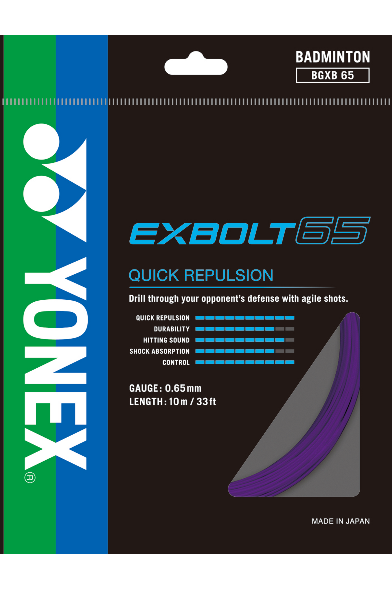 Yonex Exbolt 65 Badminton String 10m Set - Sports Virtuoso