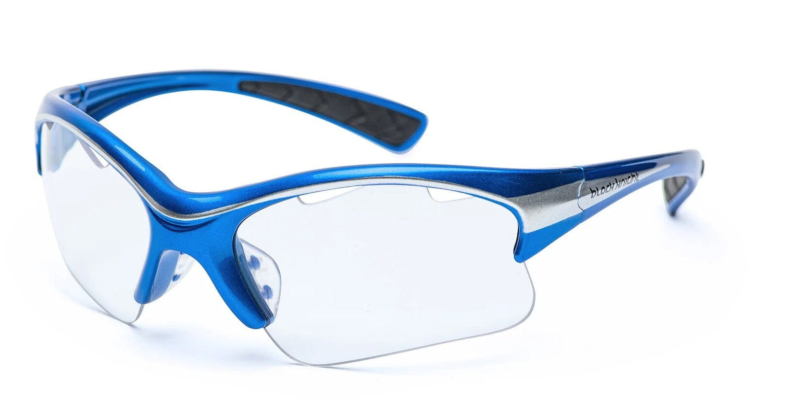 Black Knight Stiletto Small Size Eyeguards AC-620SM Eyeguards Black Knight Blue/Silver 