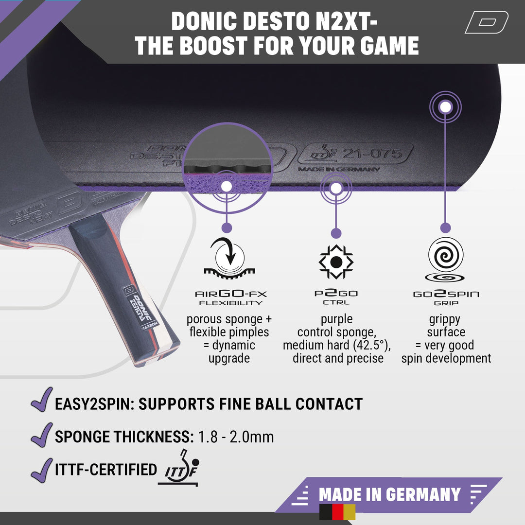 Donic Zentra N2xt Carbon Racket