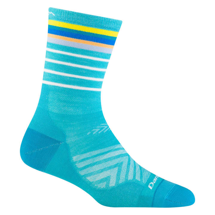 Darn Tough Micro Crew Sock Ultra-Lightweight no cushion RUN Stride 1045 Socks Darn Tough Small (4-7 women) Teal 