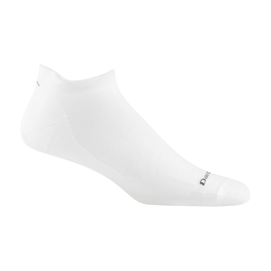 Darn Tough RUN No Show Tab Sock Ultra-Lightweight no cushion 1033 Socks Darn Tough X Large (12-13 men) White 