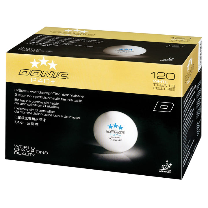 Donic P40+ Poly 3* ABS Table Tennis Balls