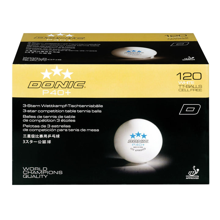 Donic P40+ Poly 3* ABS Table Tennis Balls